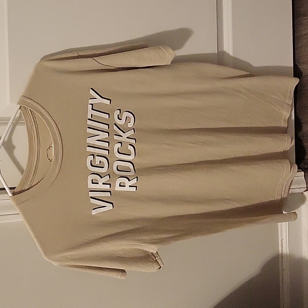 ✨NEW✨ Danny Duncan Virginity Rocks Tan Beige Tee T-Shirt